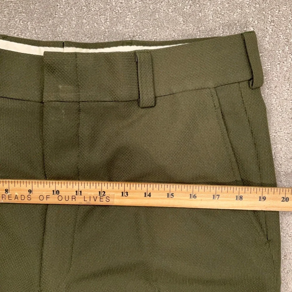 Palm Beach Suit Mens 42R Olive Green 2pc Gold Button 70s Leisure USA Officewear